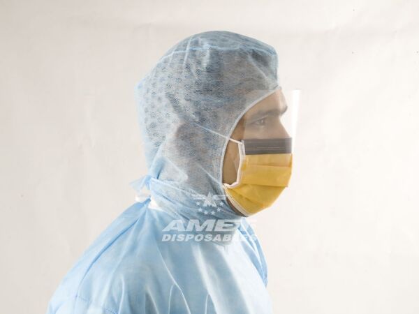 Amet Yüz Korumalı Maske 25 li Paket(Mavi renk)