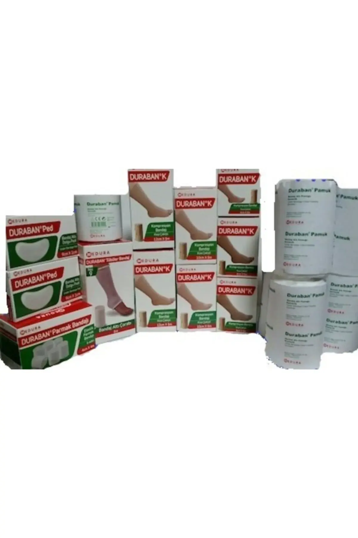 Duraban Lenf Ödem Kompresyon Bandaj Seti Bacak İçin