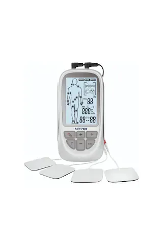 NitraPlus Bataryalı Ve Şarjlı 2 Kanallı Tens , Ems , Masaj Cihazı 73 Programlı Tens Cihazı