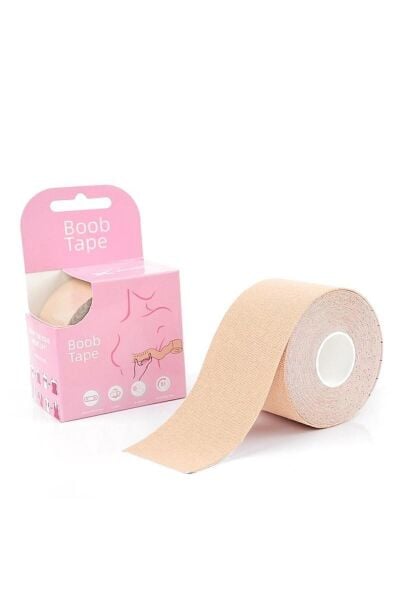 Boob Tape Ve Şekillendirici Bant-ten,bej Rengi 3cmx5metre