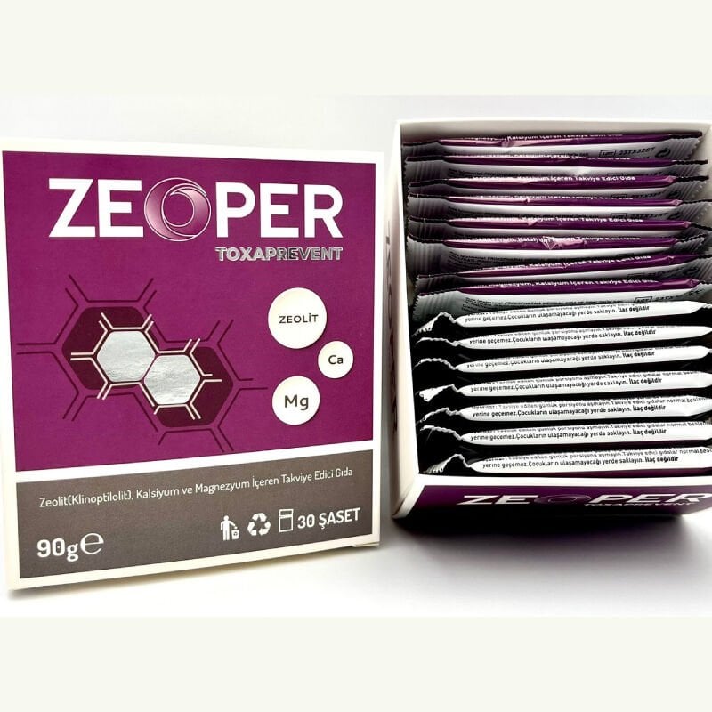 Zeolit gıda takviyesi-Zeoper- Tekli şaselerde
