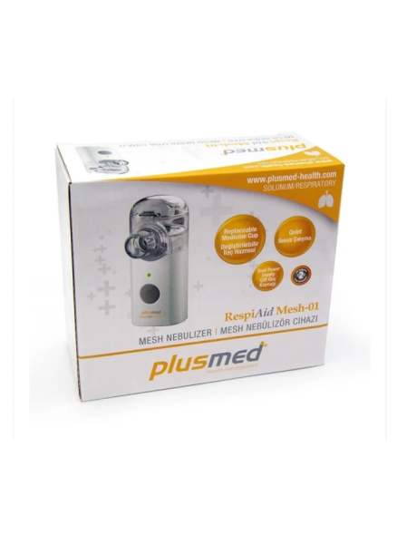 PLUSMED RESPİAİD MESH-01 MESH PİLLİ/ADAPTÖRLÜ ULTRASONİK NEBULİZATÖR