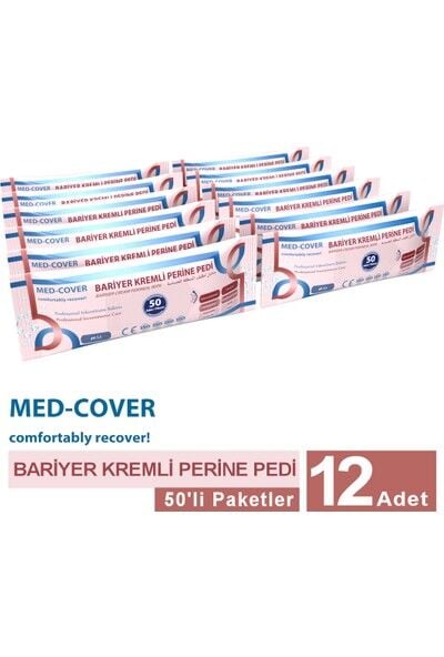 Med-cover Bariyer Kremli Perine Vücut Mendili 50'li 12 Paket