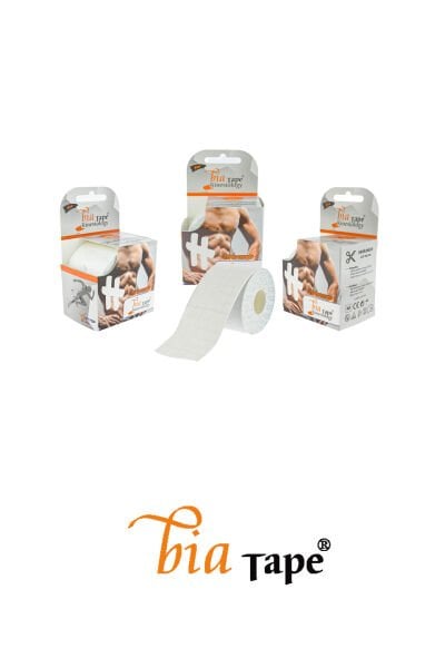 Bia Tape Kinesiology Ağrı Bandı 5cm X 5metre Beyaz