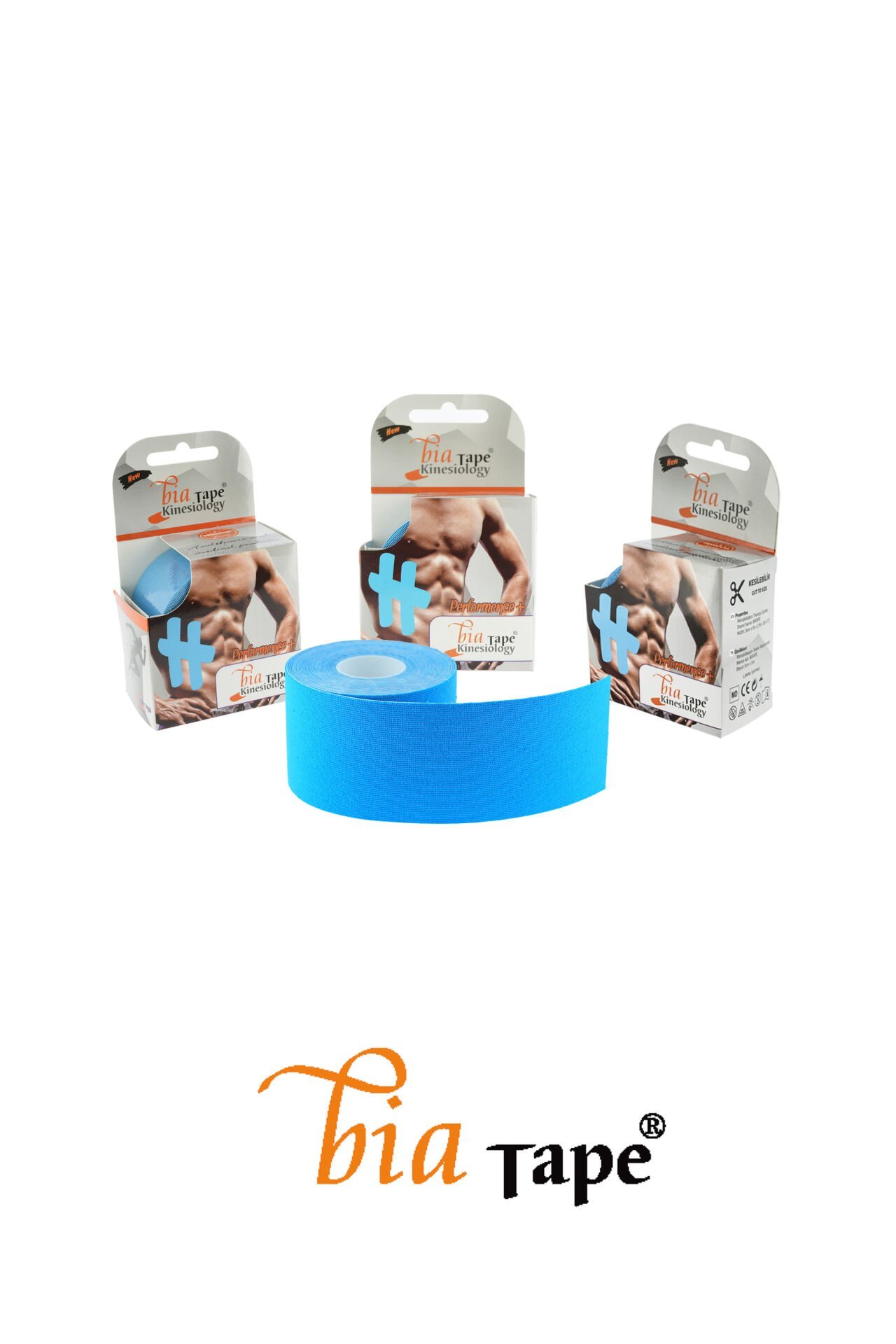 Bia Tape Kinesiology Ağrı Bandı 5cm X 5metre Beyaz