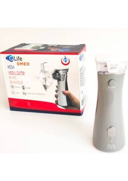 GLİFE El Tipi Şarj Edilebilir, Taşınabilir Mini Mesh Nebulizatör ŞARJLI