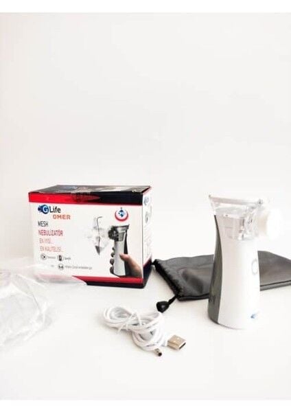 GLİFE El Tipi Şarj Edilebilir, Taşınabilir Mini Mesh Nebulizatör ŞARJLI