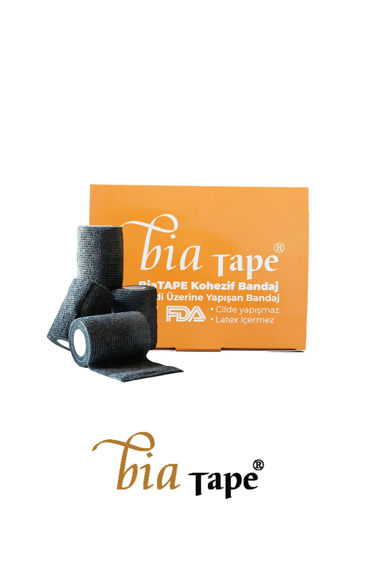 Bia Tape Cohesive Koban Sporcu Bandı Bandaj 7,5 Cm X 4,5m 12 Adet