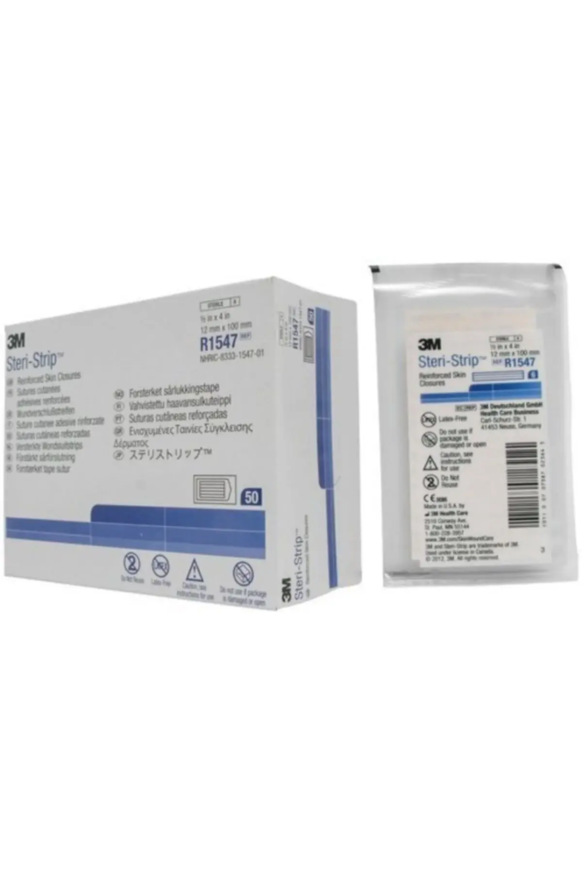3M Steri-strip Dikiş Bandı 6mm X 100mm R1546 50 Poşet 1 Kutu