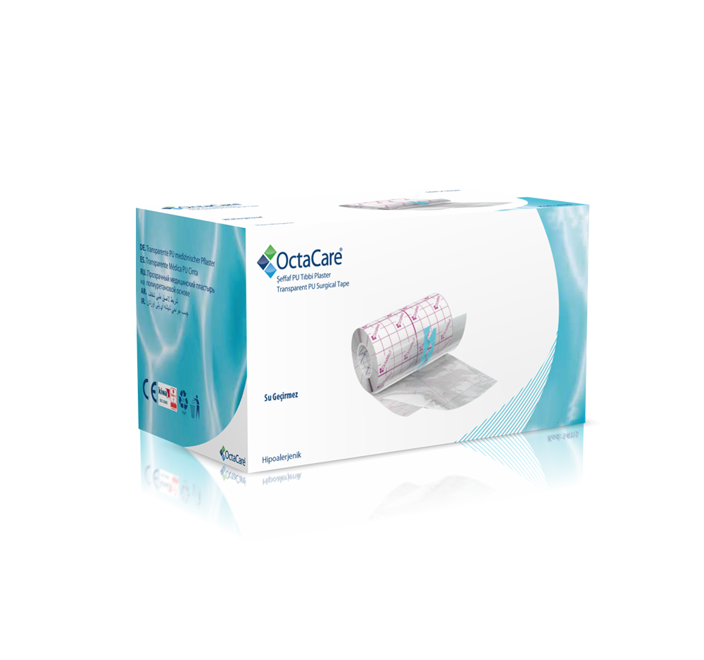 OctaCare  Şeffaf PU Tıbbi Plaster 15CM*10MT
