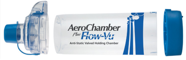 AeroChamber Plus Flow-Vu Mavi Maskesiz