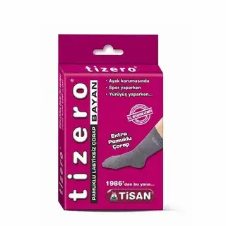 Tisan Tizero Pamuklu Lastiksiz Çorap - Extra Pamuklu BAYAN