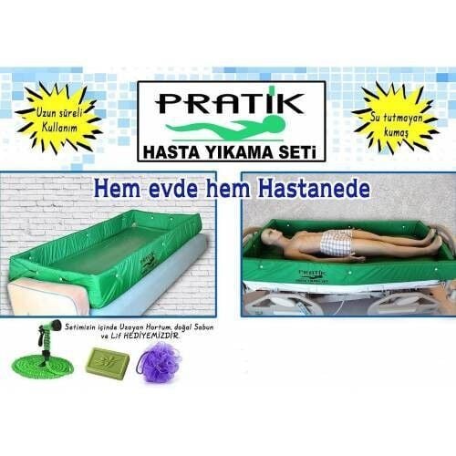 Pratik Hasta Yıkama Seti Yatan Hasta Banyo Seti