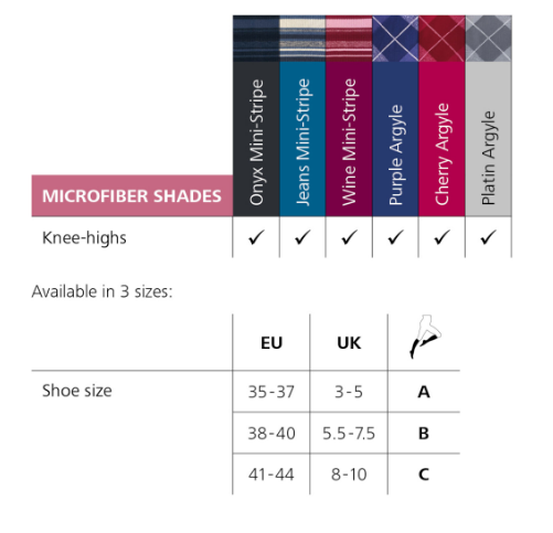 Microfiber Shades Stripes Onyx Desenli Erkek Dizaltı Varis Çorabı