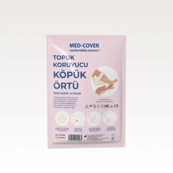 MED-COVER Yatan Hasta Yara Önleyici Topuk Koruyucu Köpük Örtü